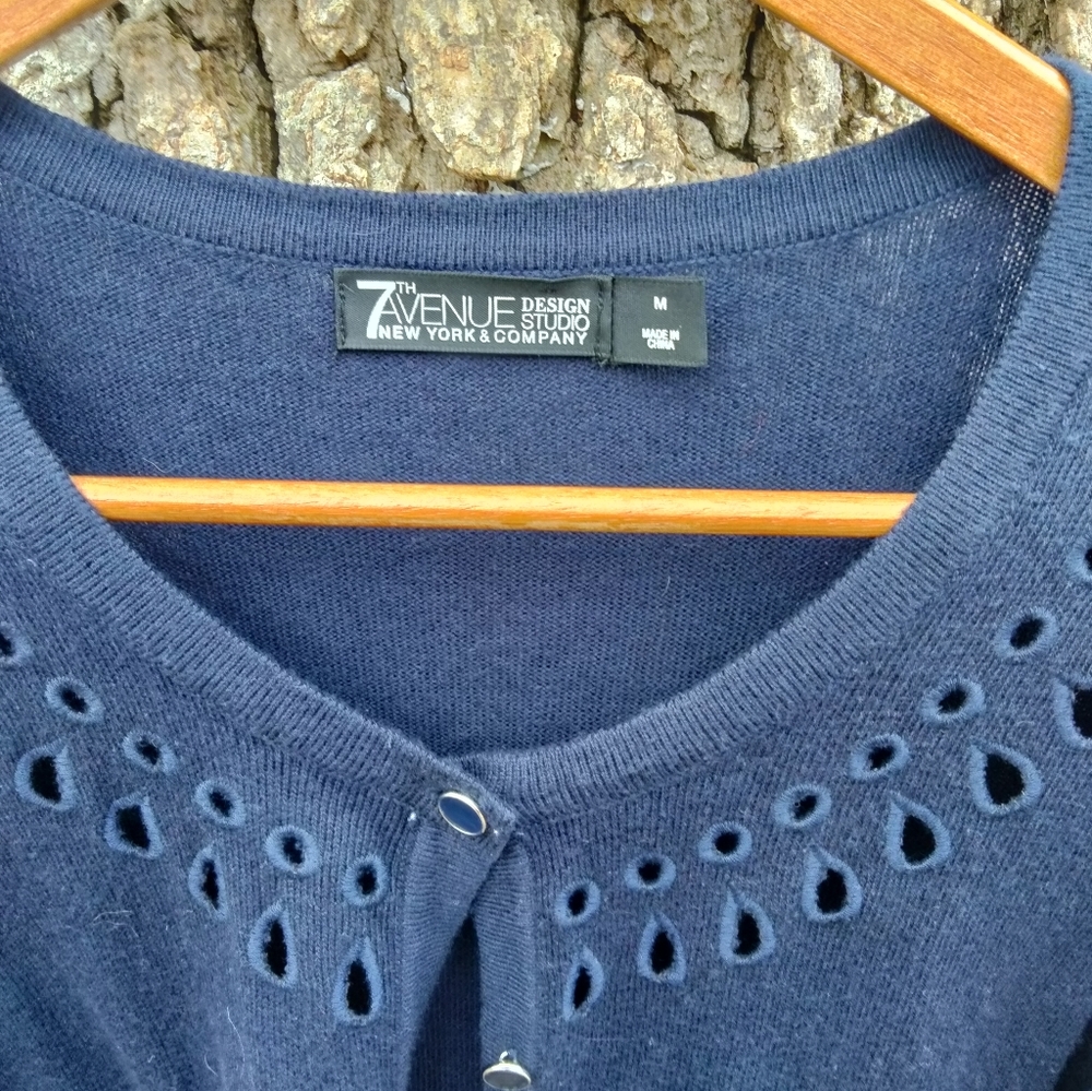 7th Avenue New York & Co Design Studio Cardigan in size M - Picture 2 of 3